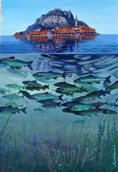 L'isola che non c'è | Olio su tela | 80x120