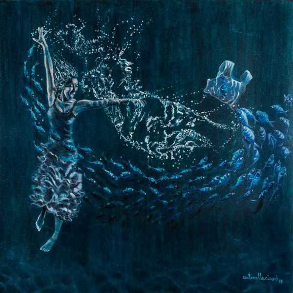 ATLANTIDE | Olio su tela | 90x90 | 2019