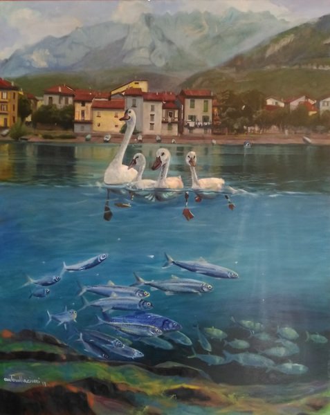 Sottosopra - Pescarenico di Lecco | 80x100