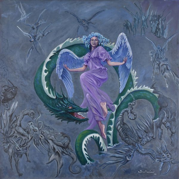 SPIRITO NEL BUIO | Olio su tela | 90x90 | 2020