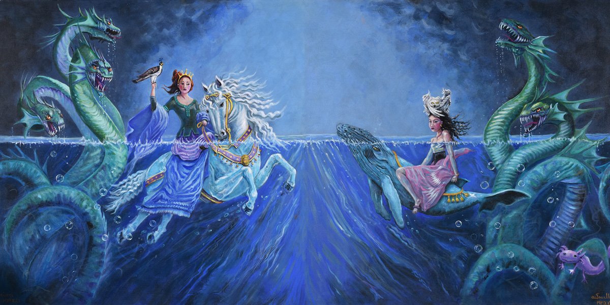 VICEVERSA | Dittico (B) | Olio su tela | 80x160