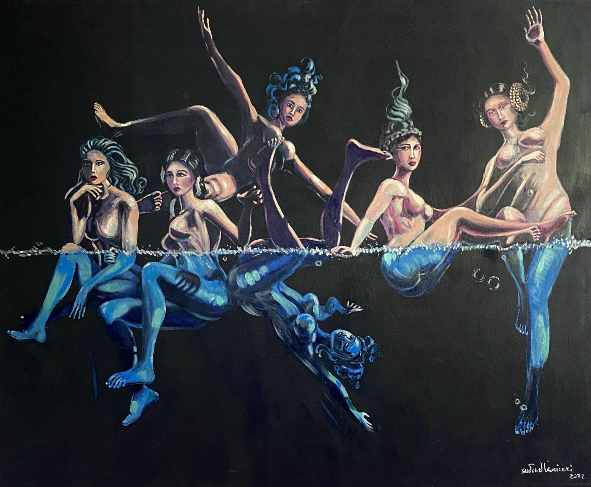 NOI NON ANDREMO IN PARADISO | Olio su tela | 80x100 | 2022