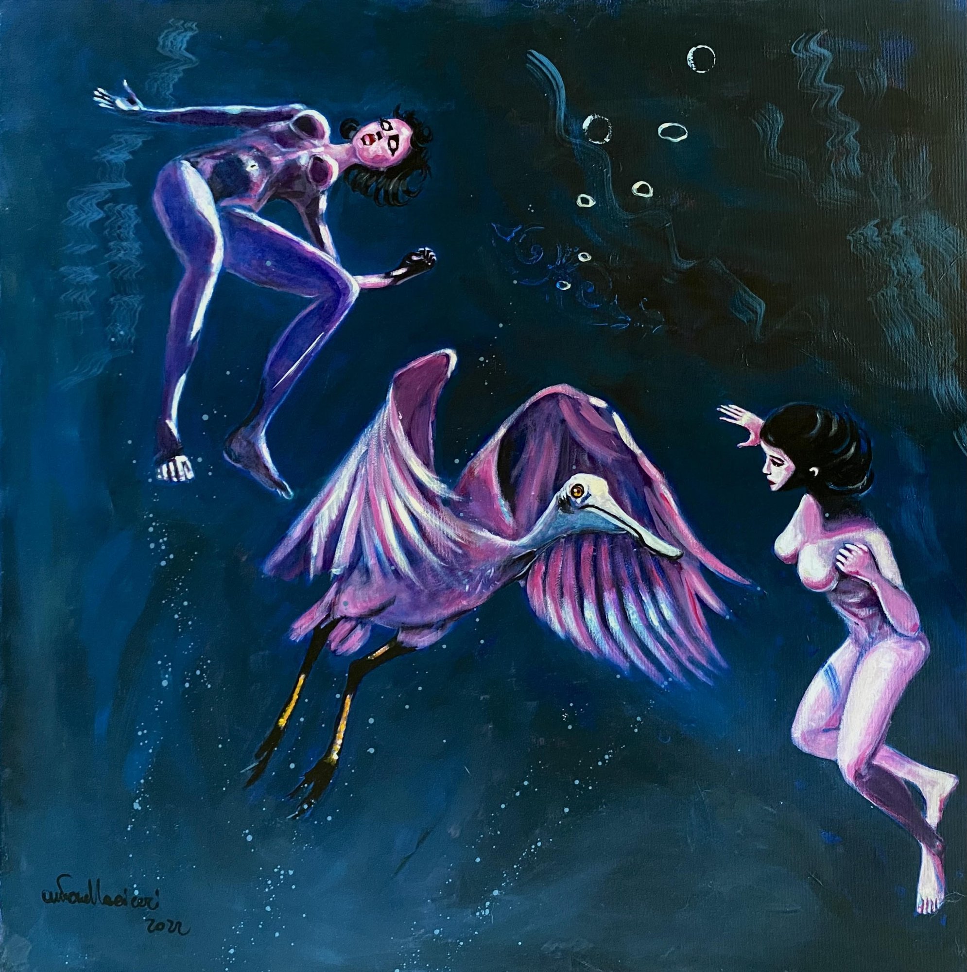 SENZA CIELO | Olio su tela | 80X80 | 2022