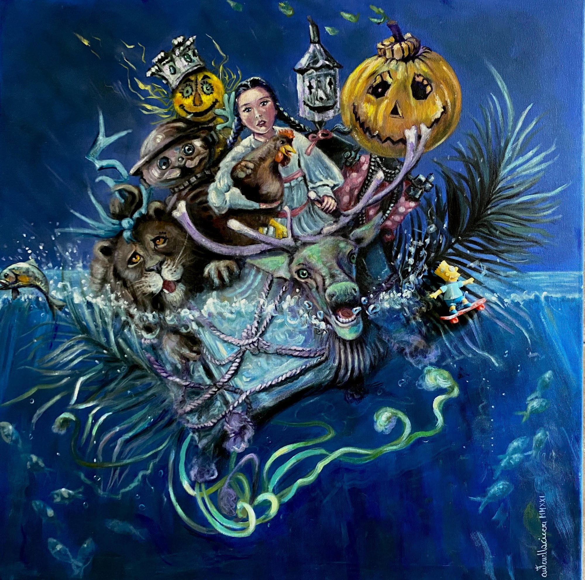 RITORNO A OZ | Olio su tela | 80X80 | 2021