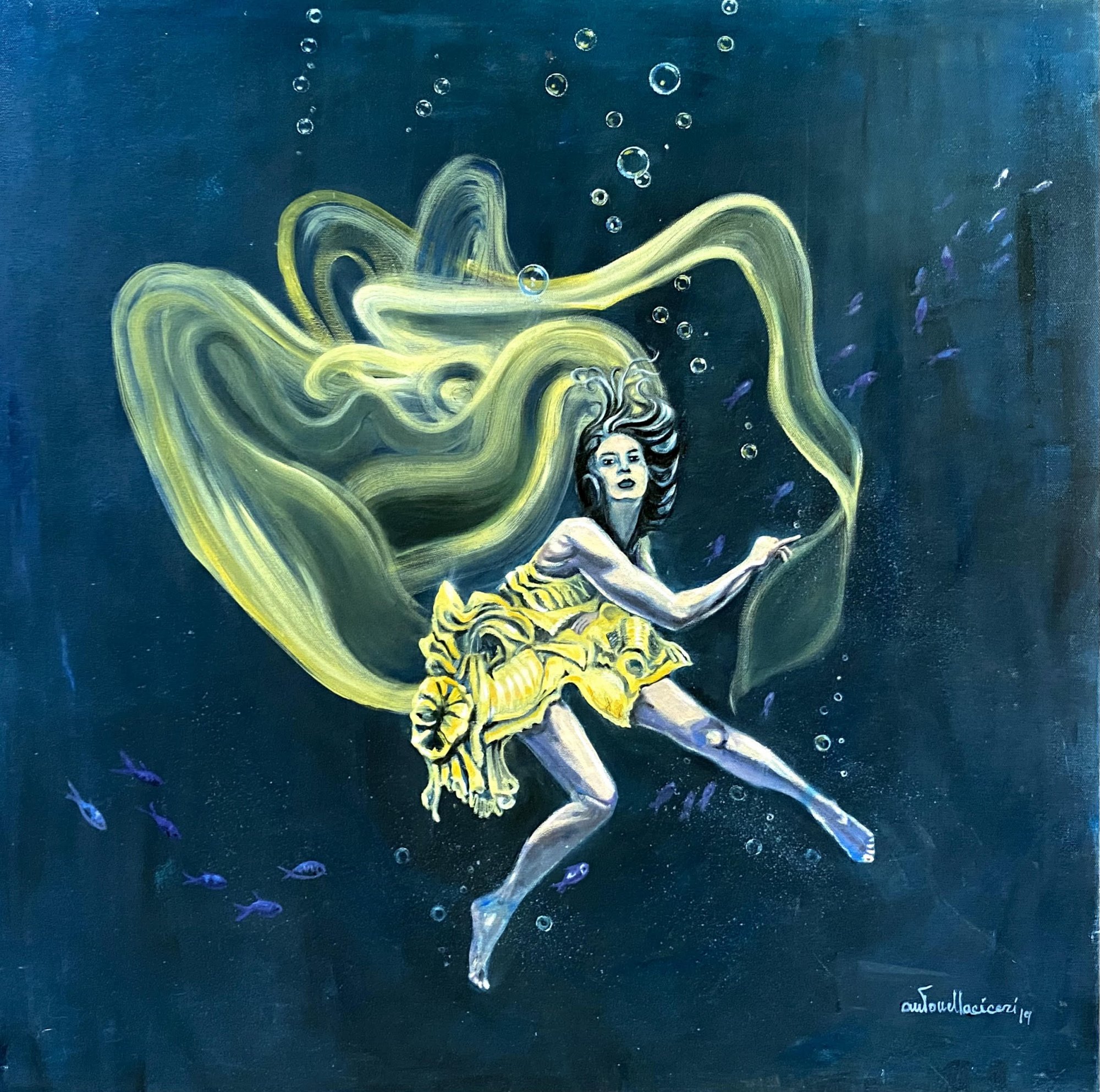 STELLA SENZA CIELO | Olio su tela | 80X80 | 2019