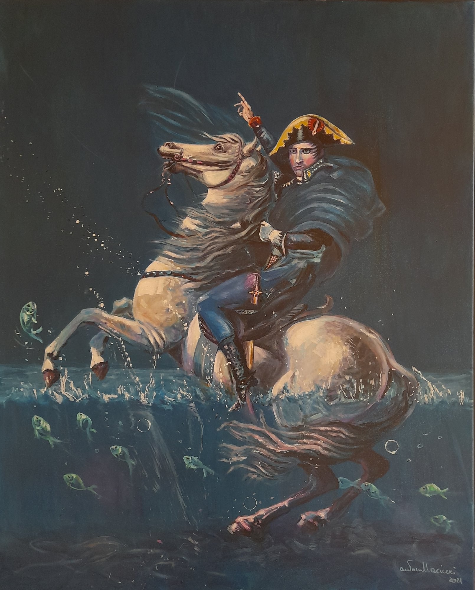 L'INSONNE | Olio su tela | 80X100 | 2021