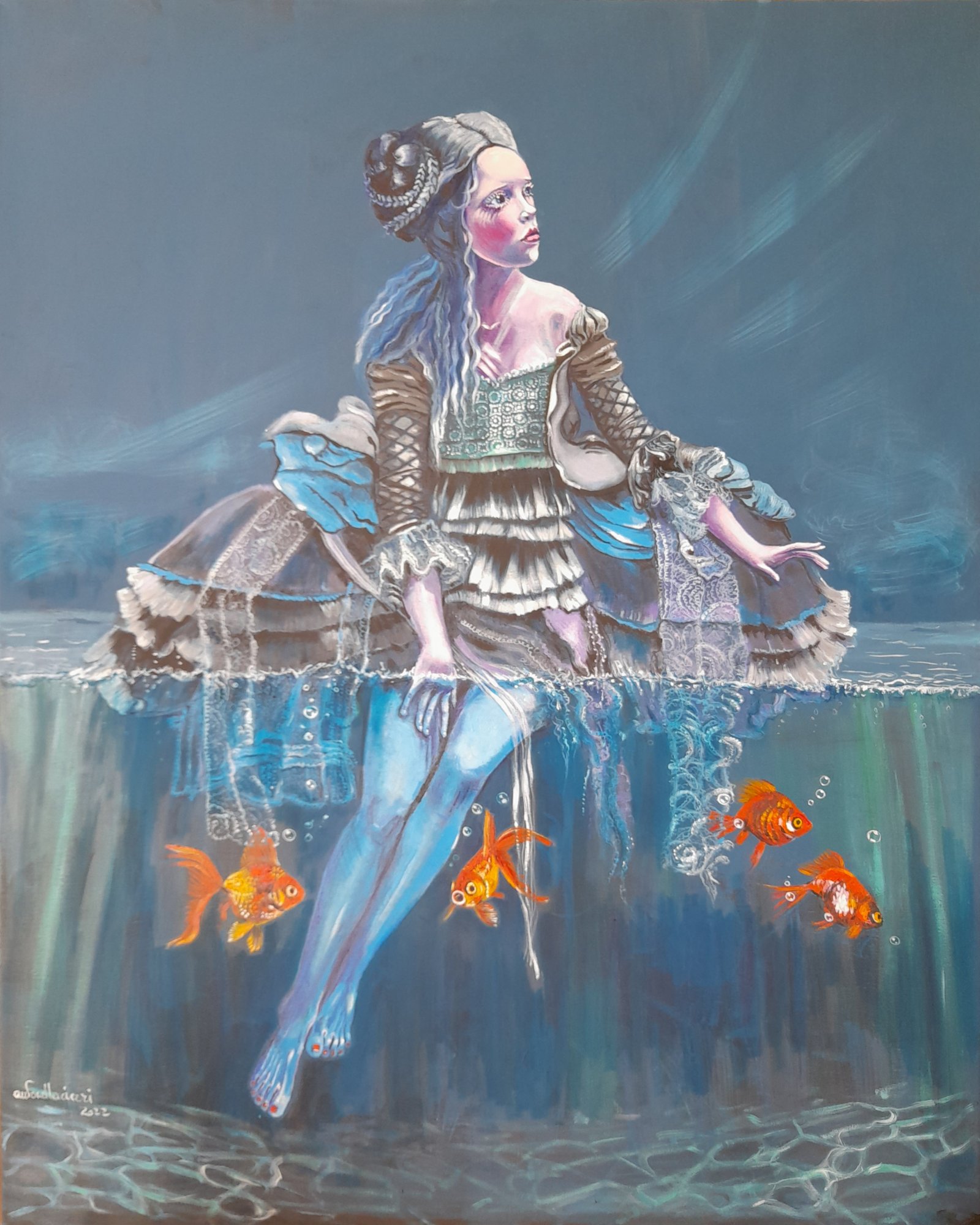 BLU | Olio su tela | 80x100 | 2022