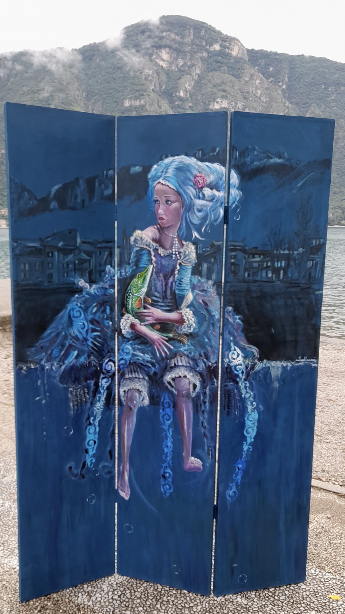 OLTRE LE RIVE | Olio su pannello telato | 2022