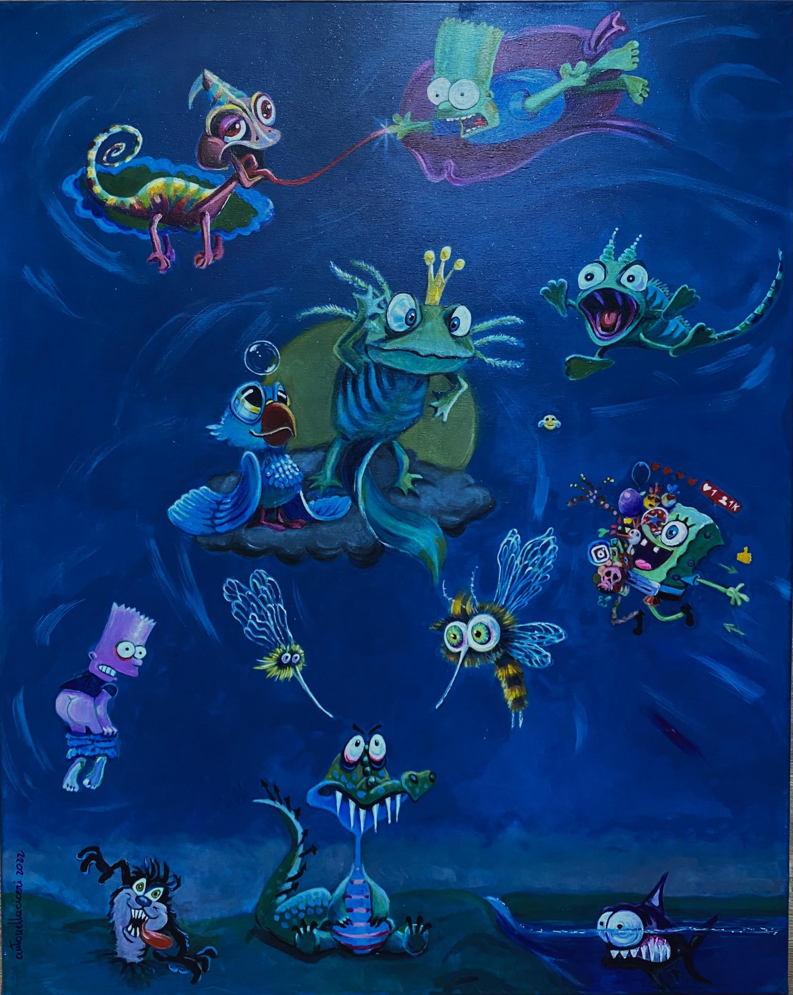 GIUDIZIO UNIVERSALE | Olio su tela | 100x80 | 2022