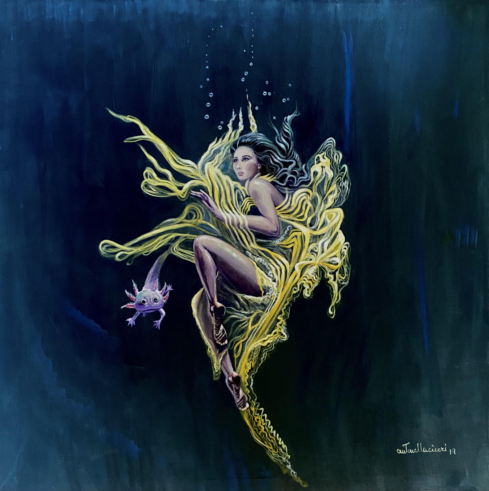 C'E' UN'ALTRA LUNA | Olio su tela | 80x80 | 2019