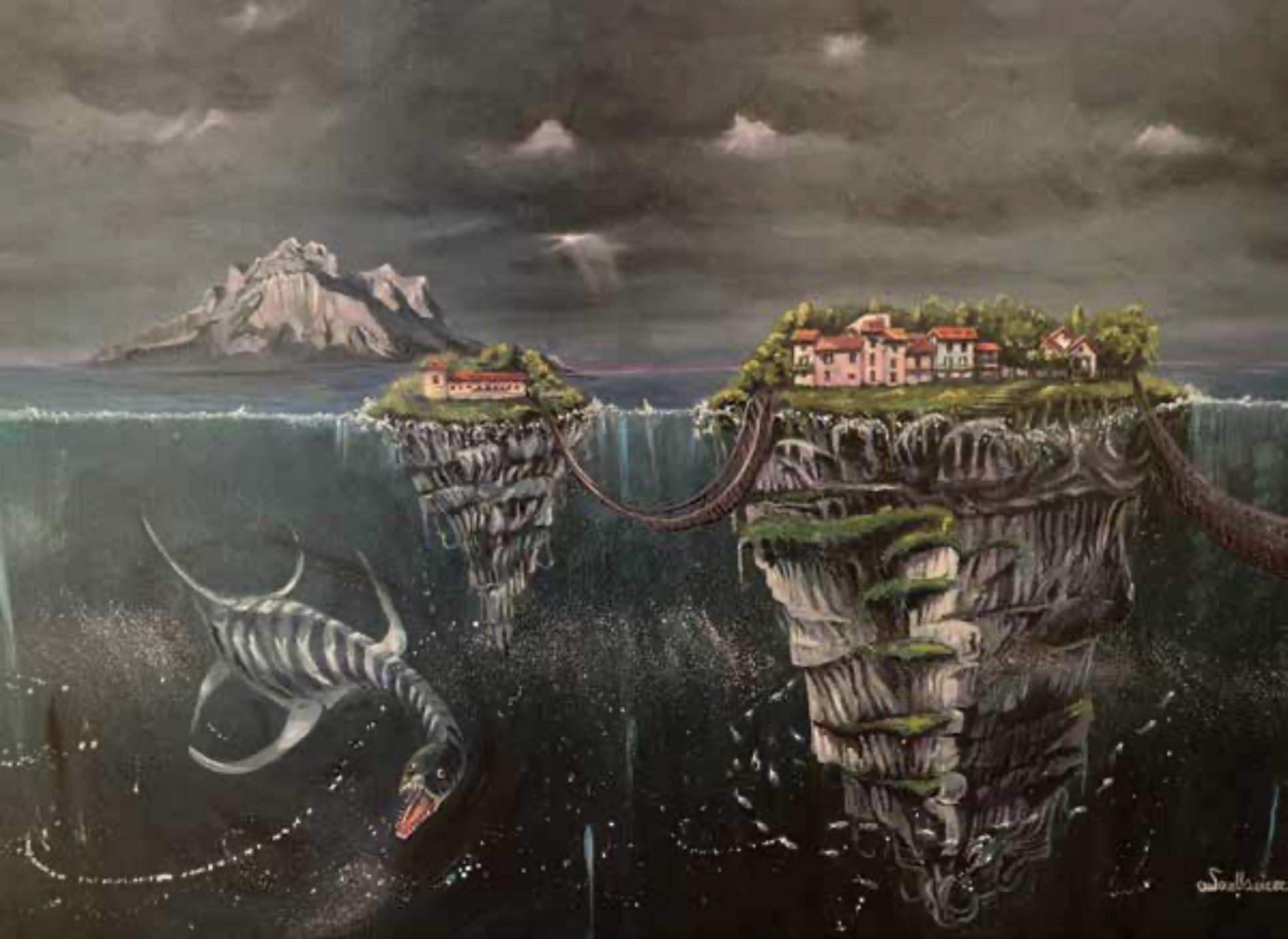 Sottosopra Lariosauro | 100x80