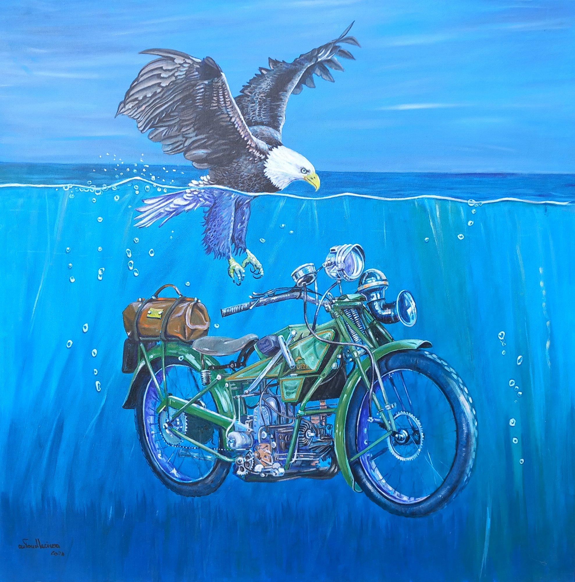 LA NORMALE 500 - olio su tela 100x80 - 2024