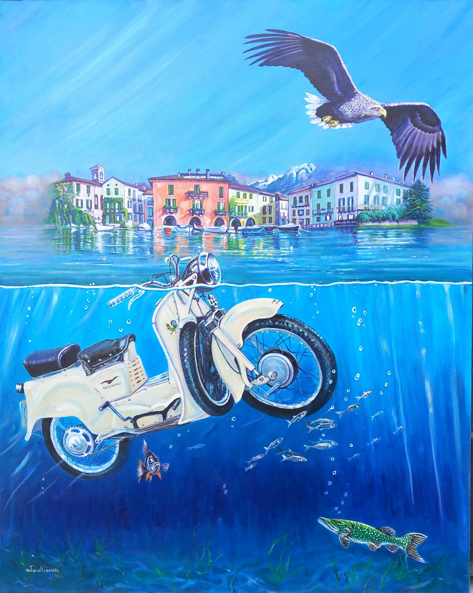 IL GALLETTO - olio su tela - 100x80 - 2024