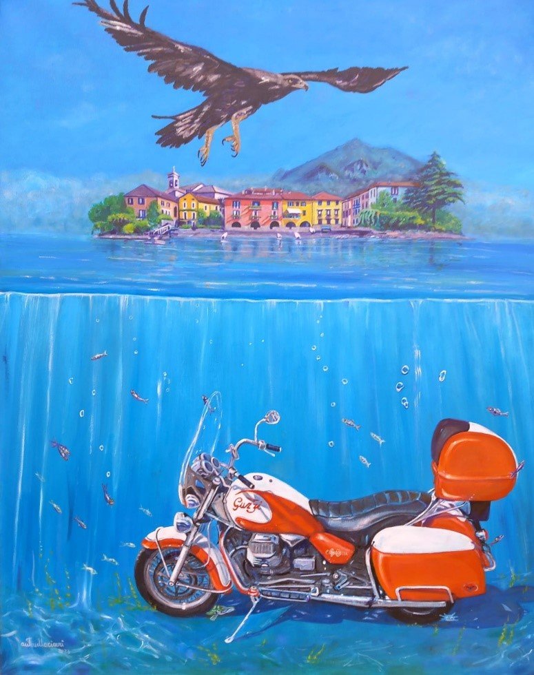 CALIFORNIA 1100 ANNIVERSARY - olio su tela - 80x100 - 2023